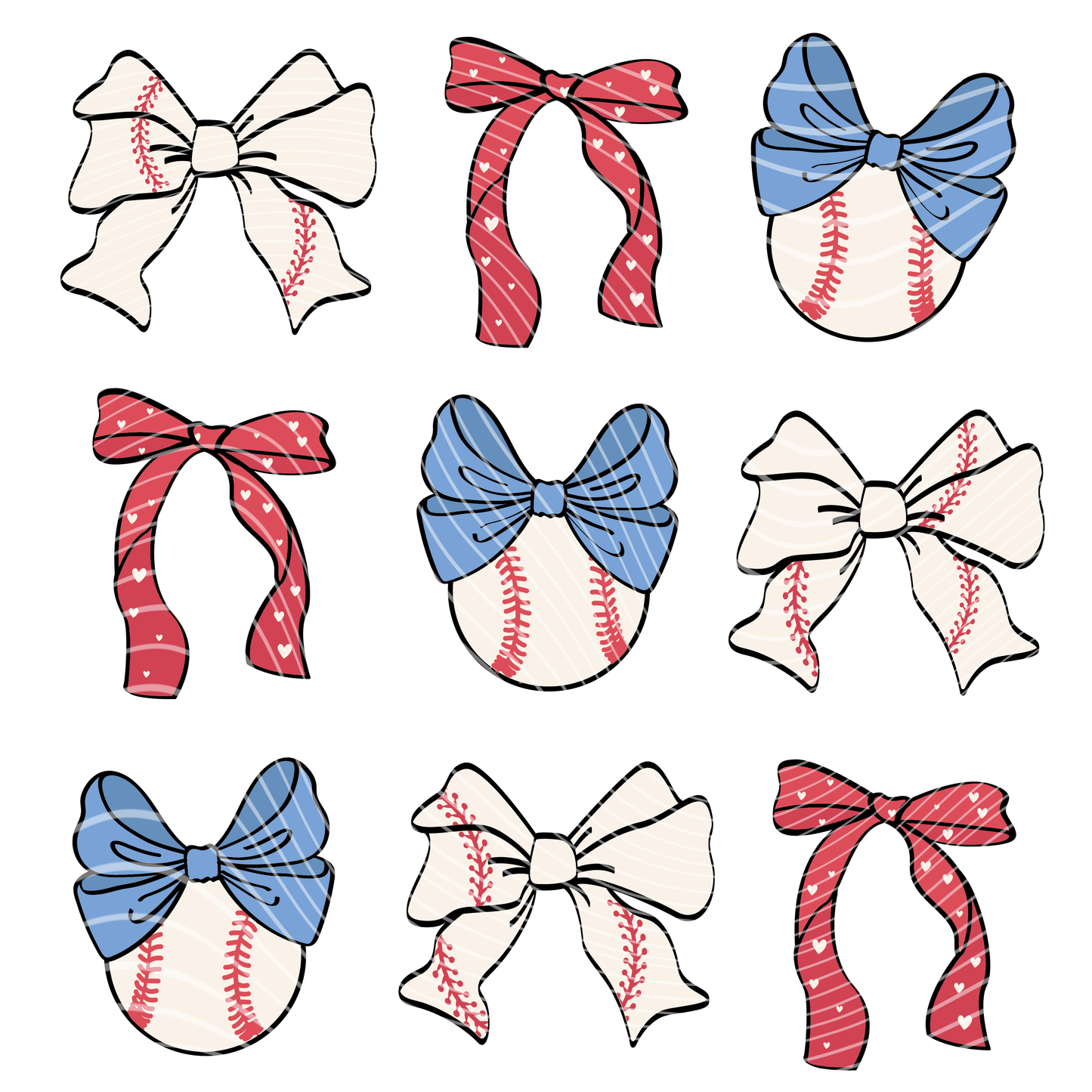 Baseball Coquette Transfer