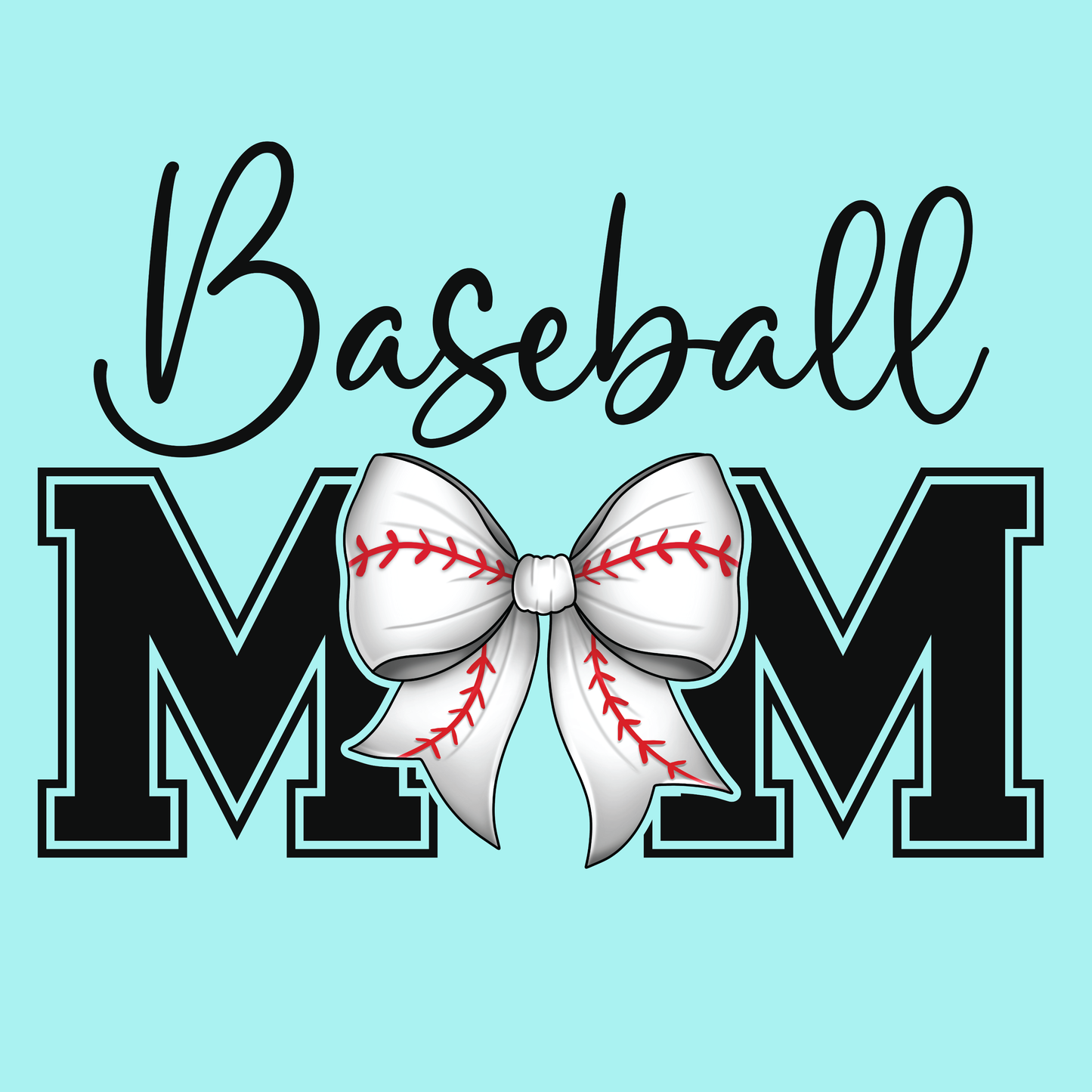 Baseball Mom Horizonal Distressed and Non Distressed Options Transfers