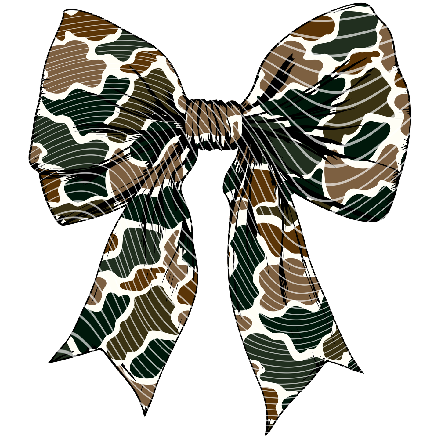 Camo Bow Transfer