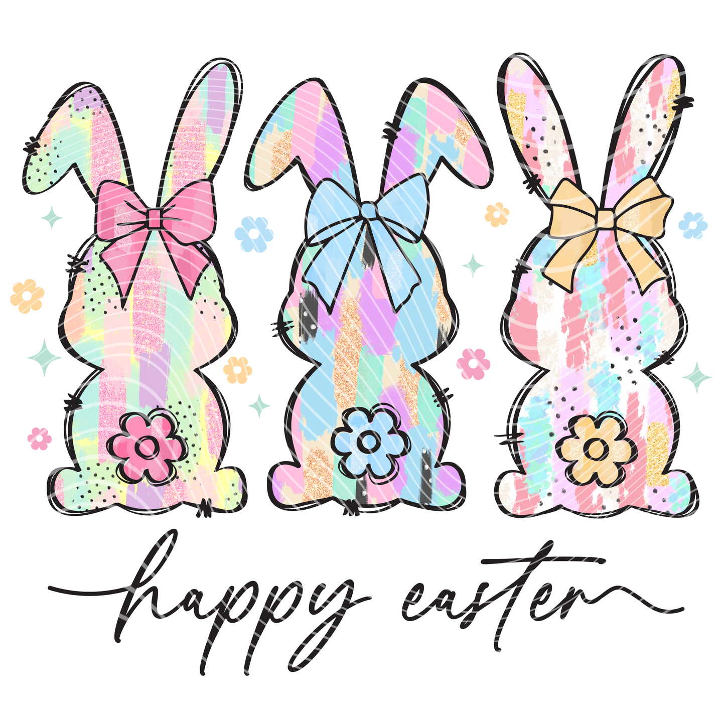 Easter Bunny Trio Transfer