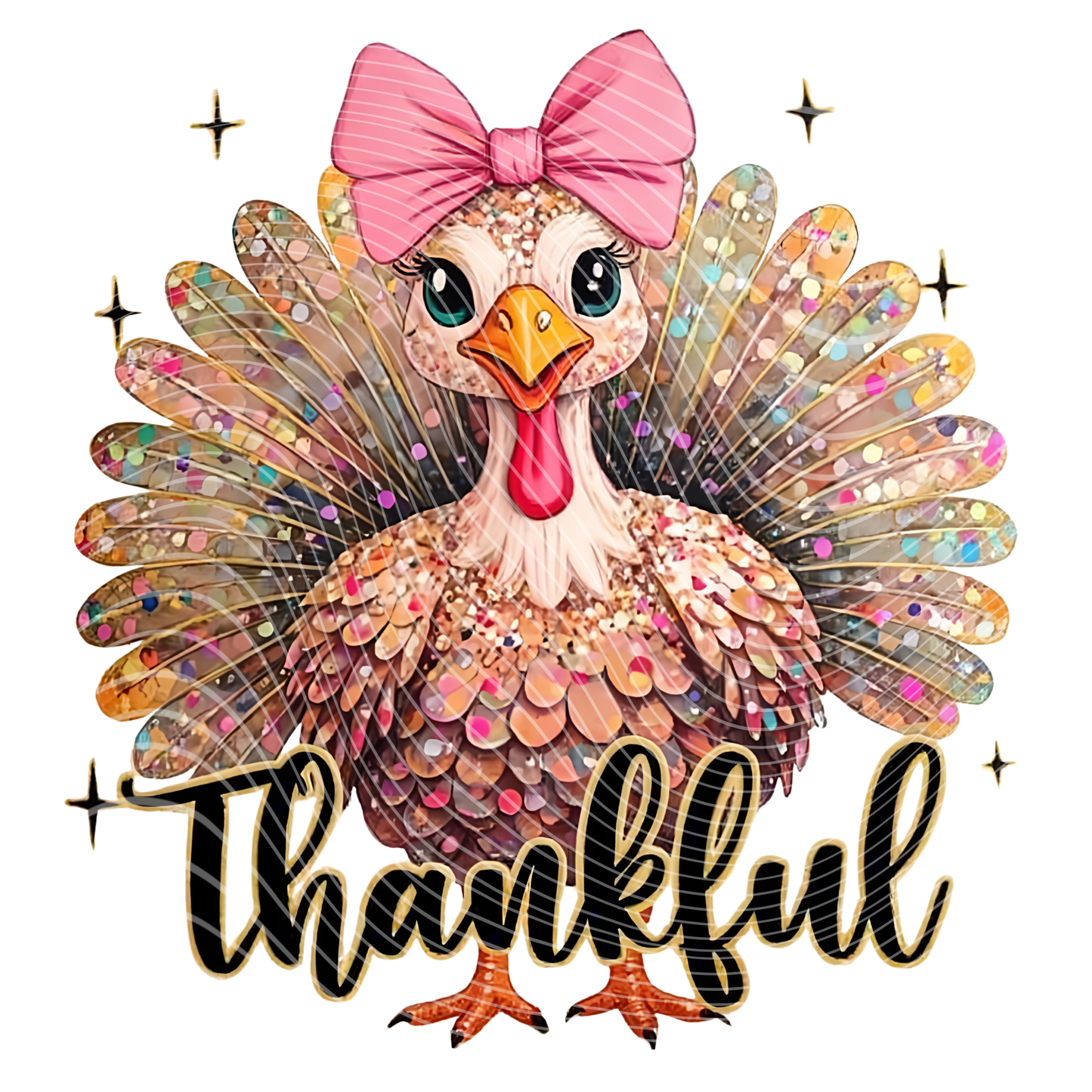 Glitter Turkey Thanksgiving