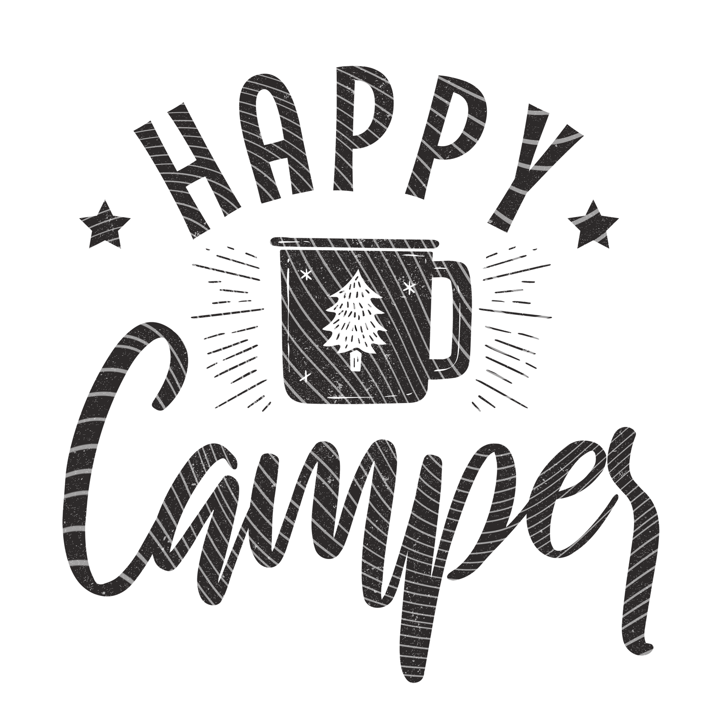 Happy Camper Mug Transfer