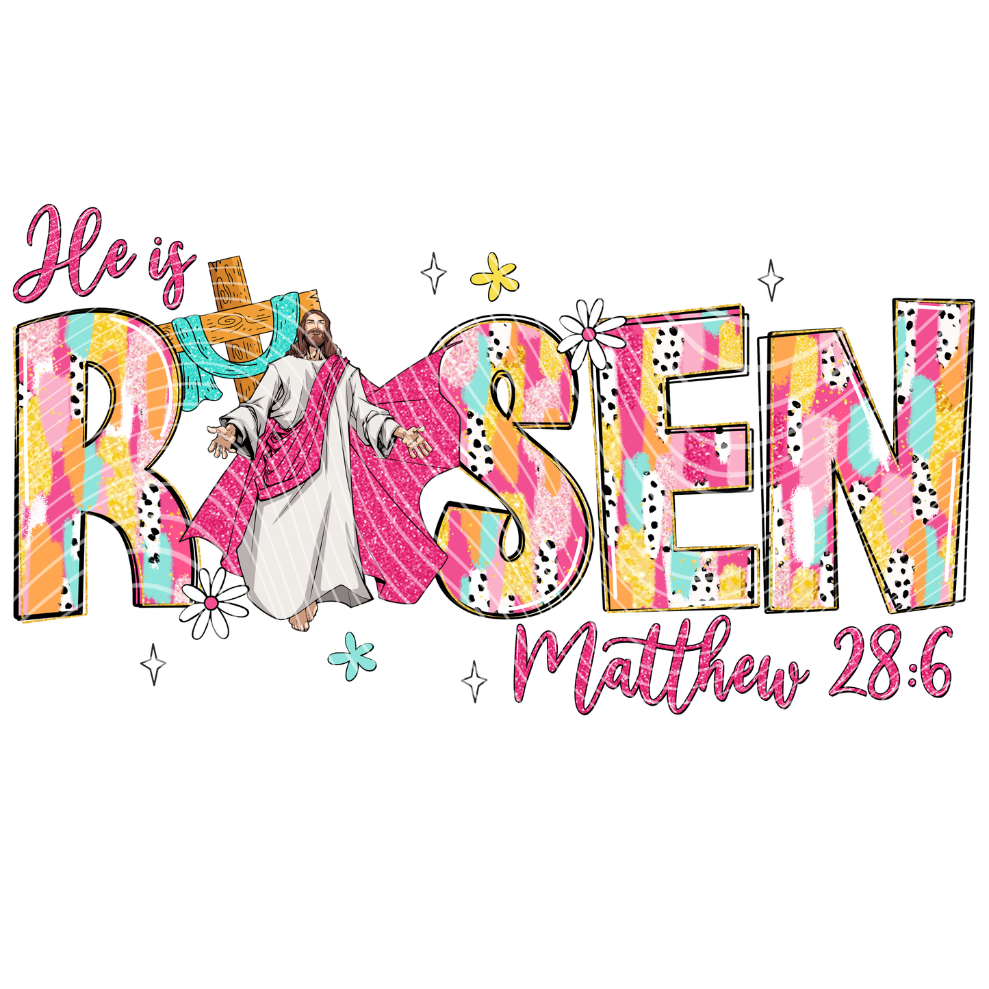 He Is Risen Jesus Transfer