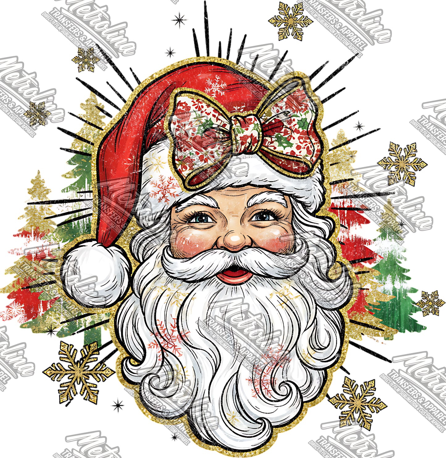 Vintage Painted Santa