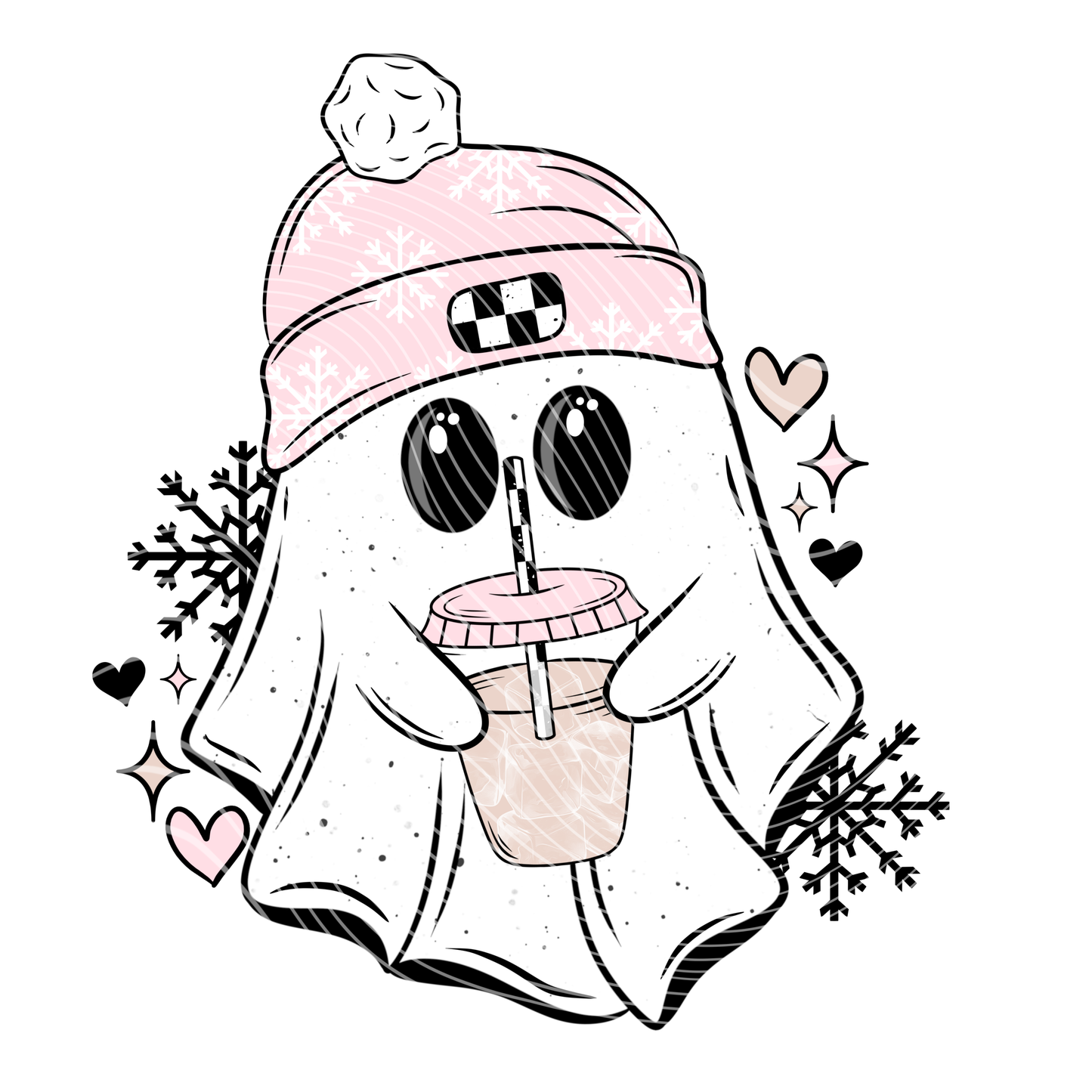Iced Coffee Ghosty Transfer
