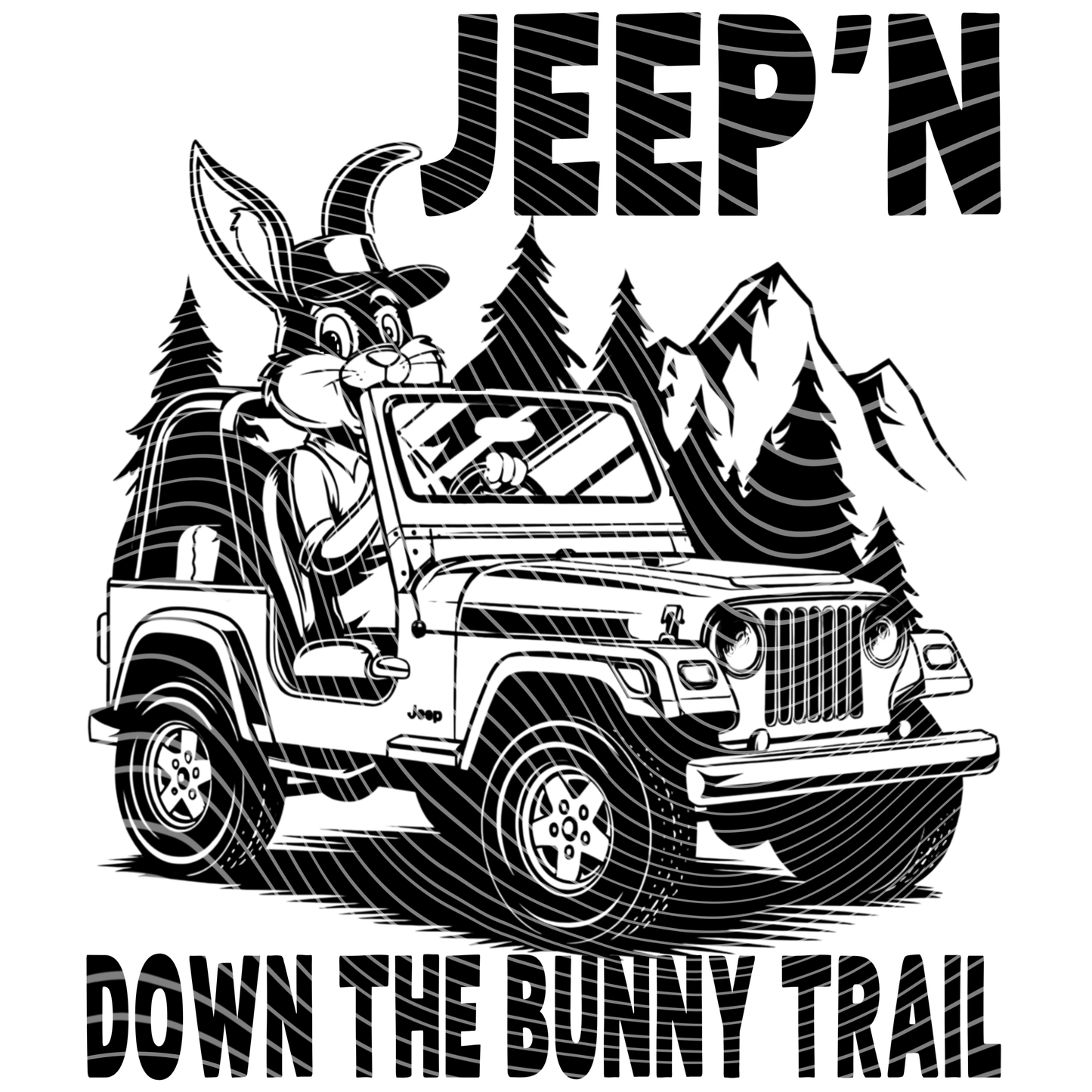 Jeepin Down The Bunny Trail Transfer