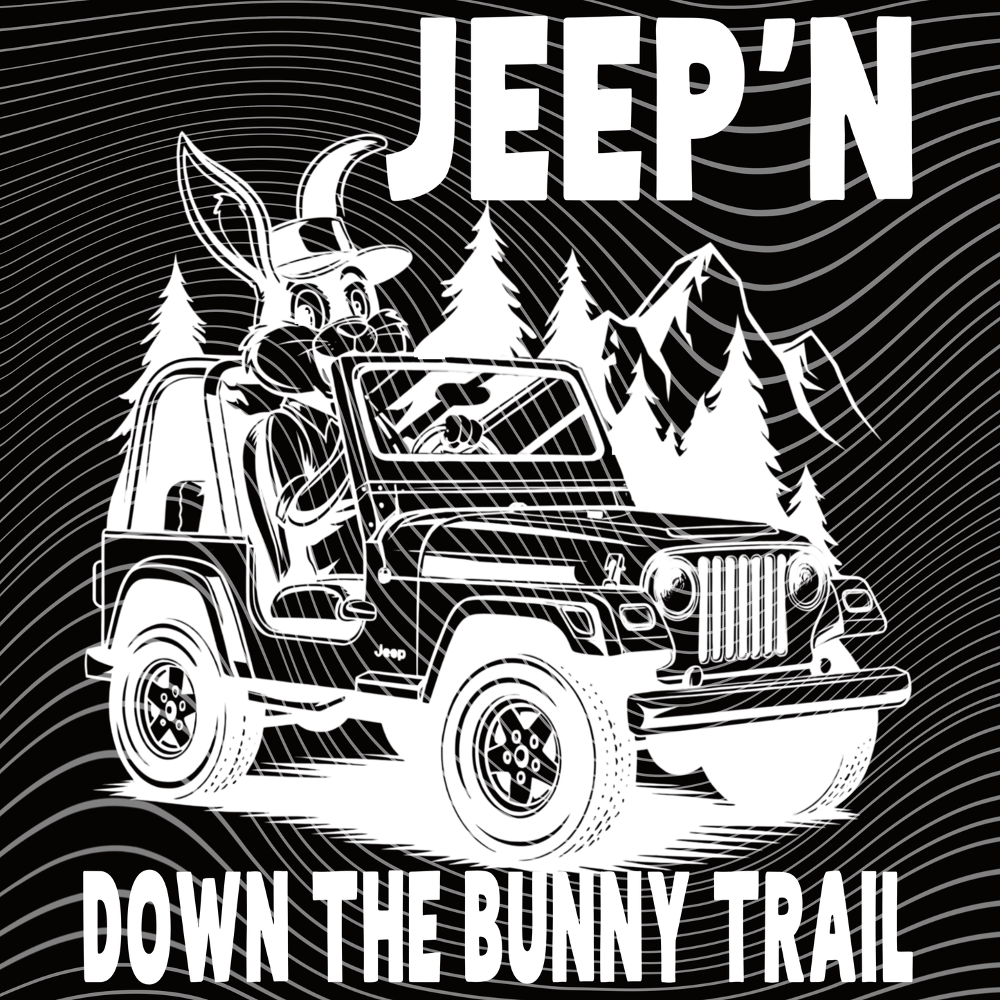 Jeepin Down The Bunny Trail Transfer