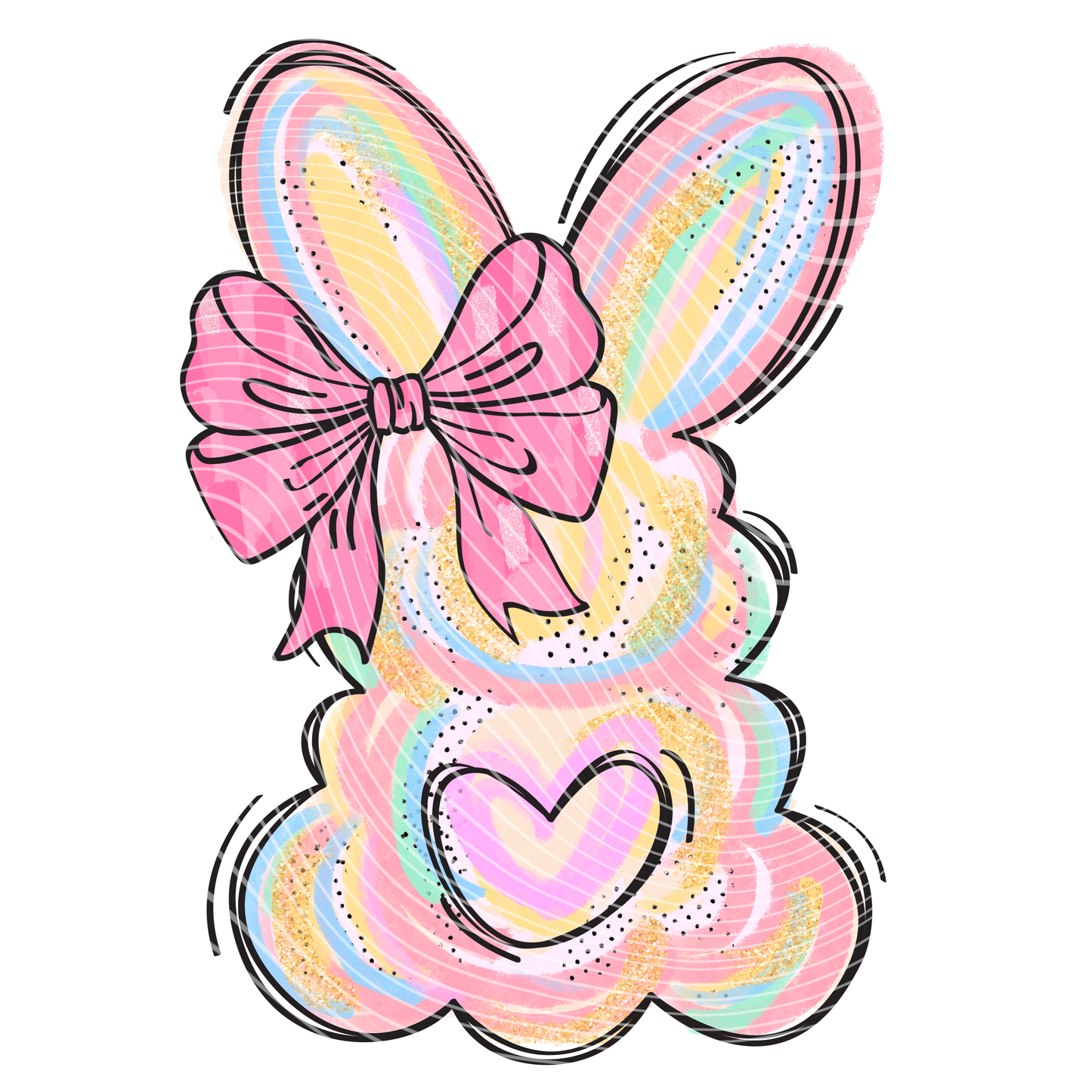 Pastel Bunny Transfer