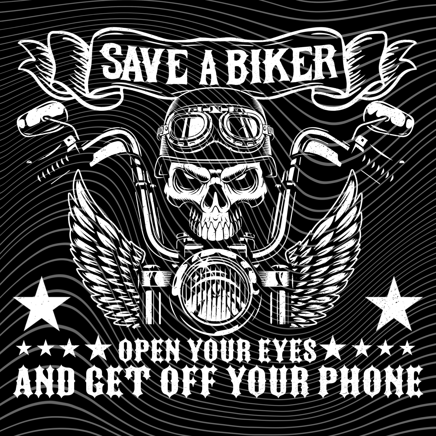 Save A Biker Transfer (Multiple Colors)