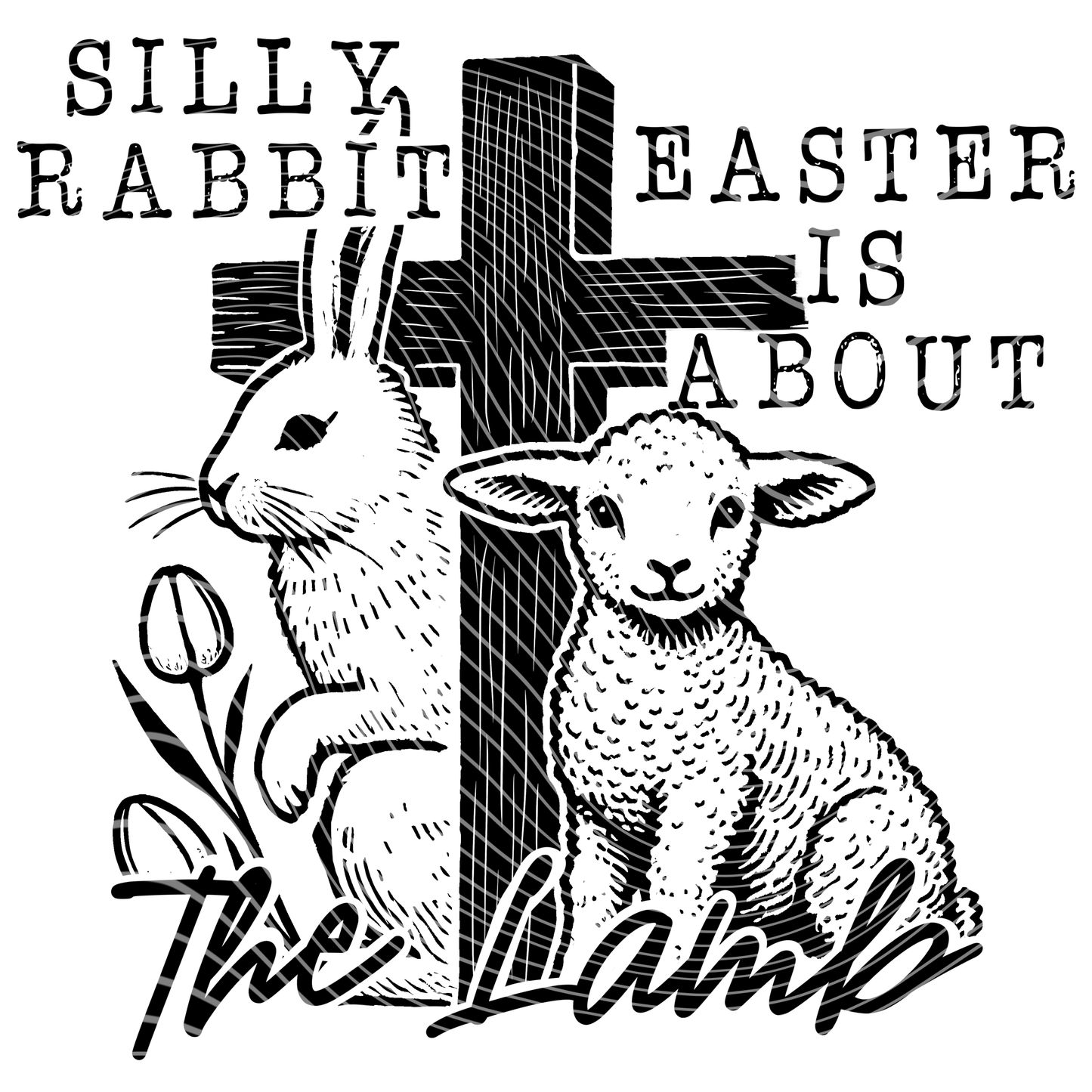 Silly Rabbit Easter is about the Lamb Transfer