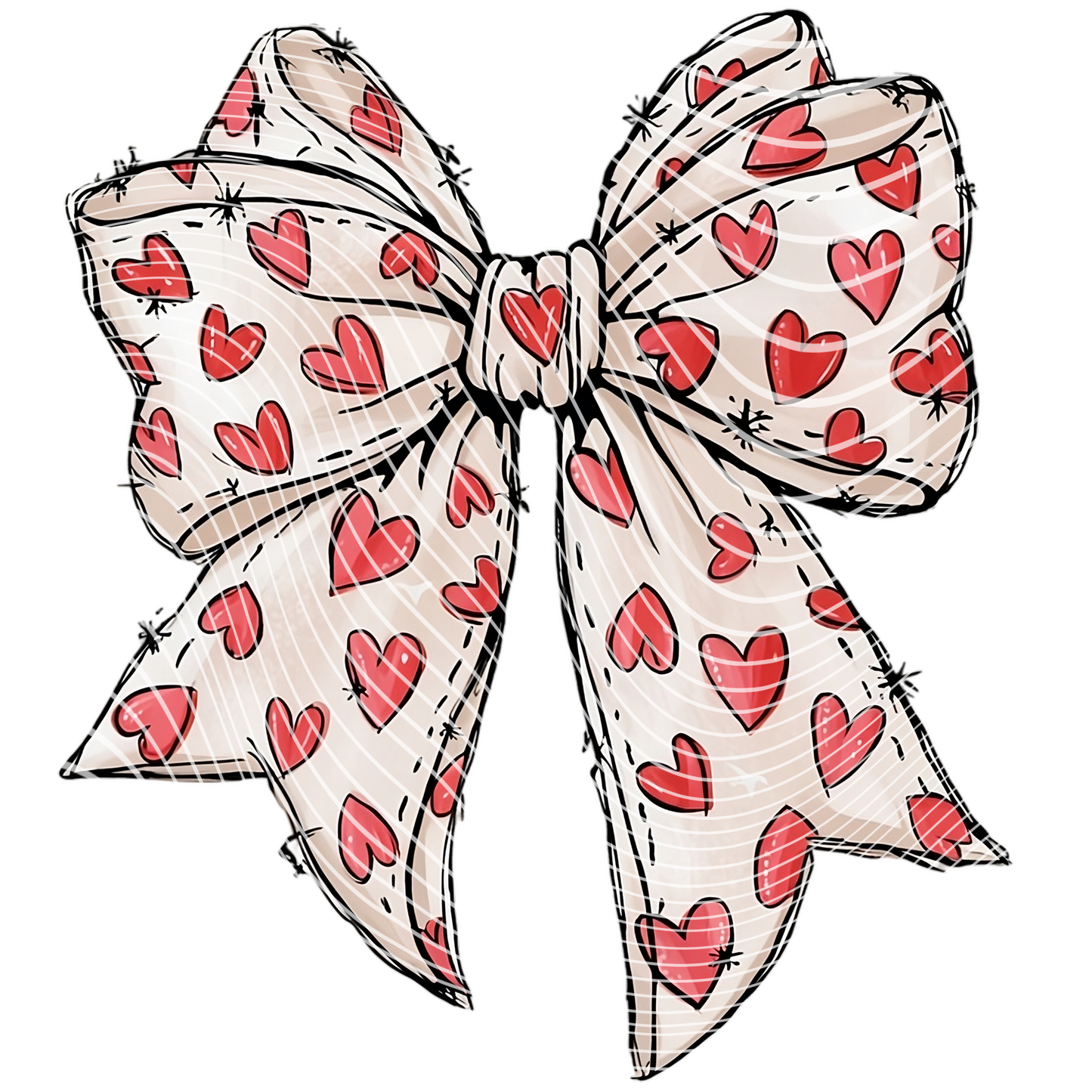 Valentine's Day Coquette Bow Transfer
