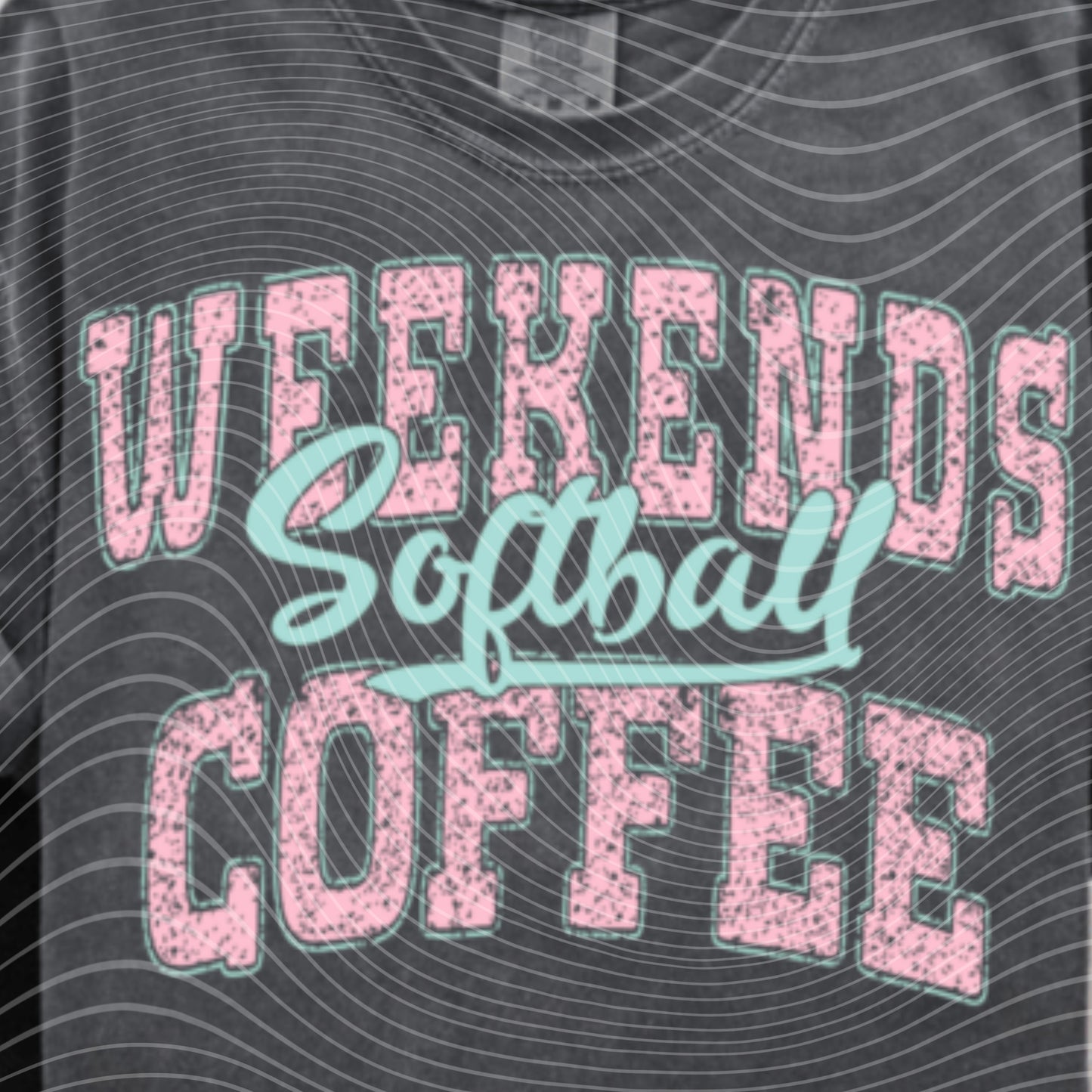 Weekends Softball Coffee Transfer
