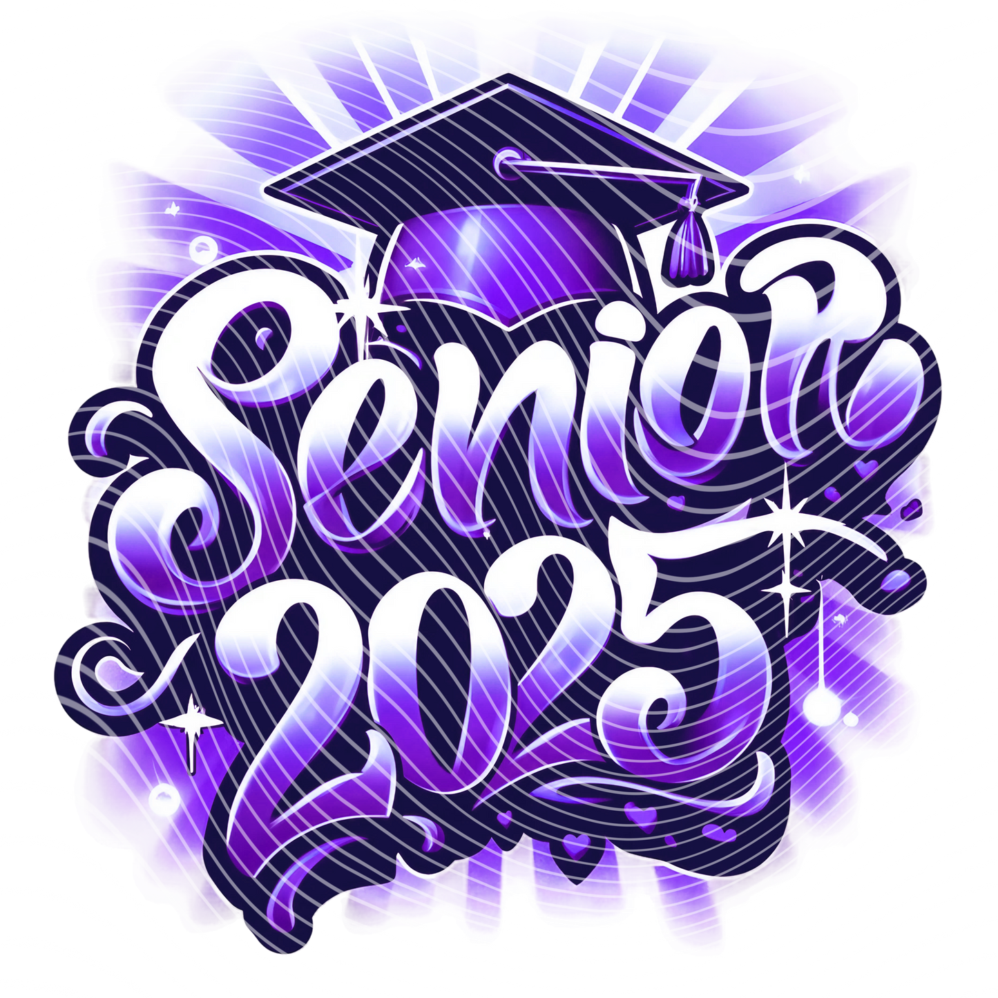 Airbrushed Senior 2025 Transfer