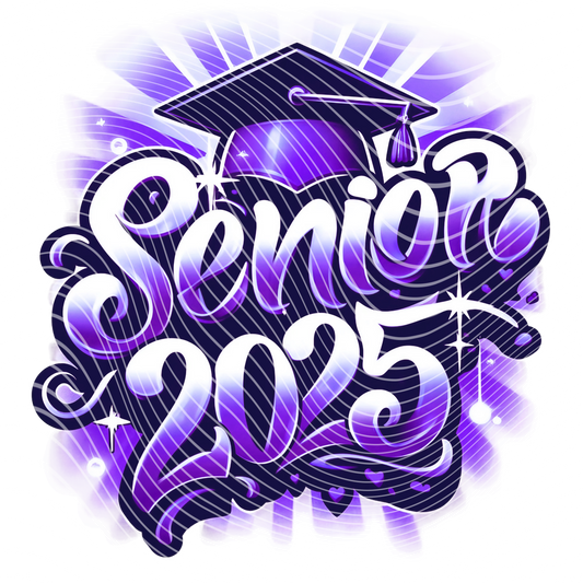 Airbrushed Senior 2025 Transfer