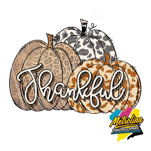 Animal Print Pumpkins Transfer