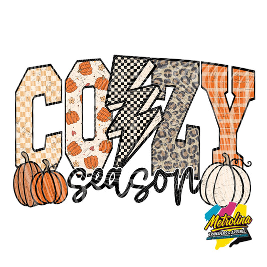 Cozy Season Pumpkins Transfer