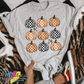 Fall Checkered Pumpkins Tee