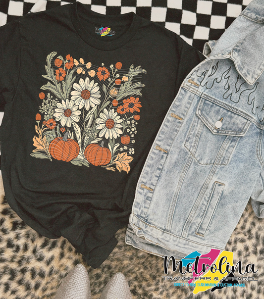 Fall Boho Floral Tee