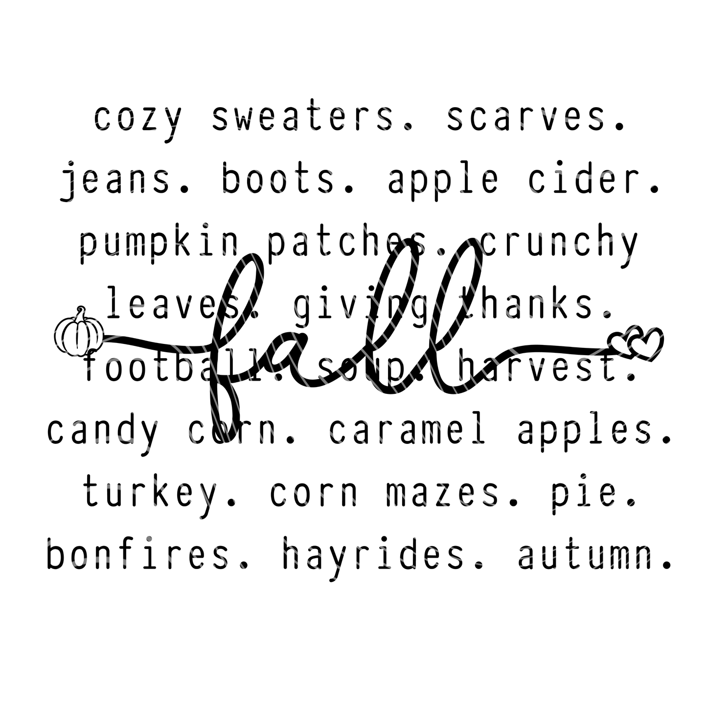 Fall Words