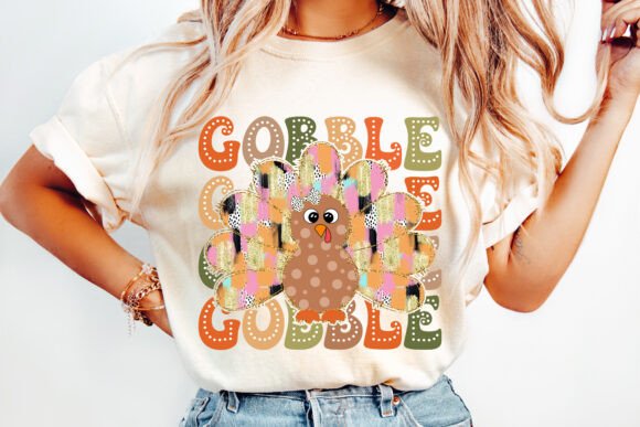 Glitter Gobble Turkey Tee