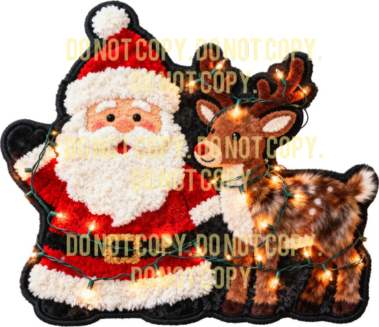 Santa and Reindeer