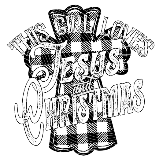 Love Jesus and Christmas Black