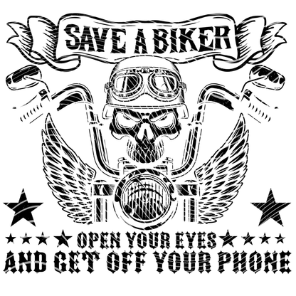 Save A Biker Transfer (Multiple Colors)