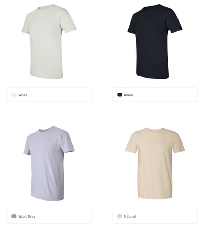 Gildan Adult Custom Tee Front and Back