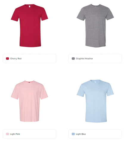 Gildan Adult Custom Tee Front and Back