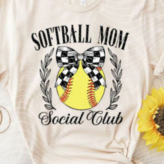 Softball Mom Social Club Transfer