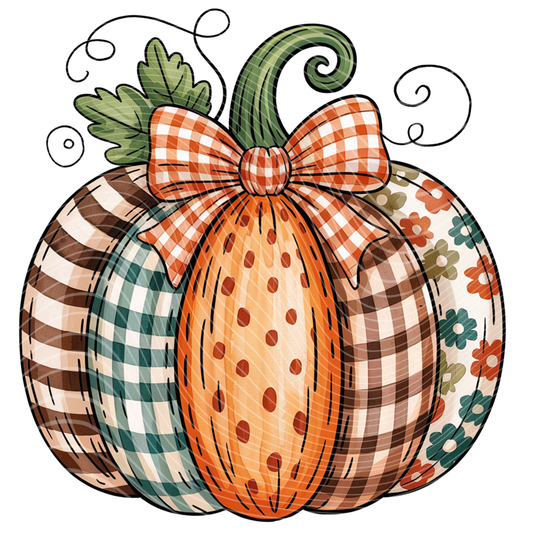 Vintage Patchwork Pumpkin